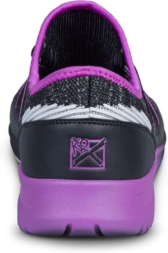 Vista 4 de KR Strikeforce Tenis de bolos ligeros para mujer Jazz BlackPurple con tecnología de ajuste cómodo Negro