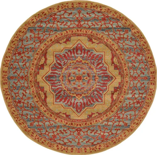 Vista 13 de Unique Loom Palace Collection - Alfombra Saray (2 pies x 3 pies 1 pulgada, rectangular, crema/marrón claro)