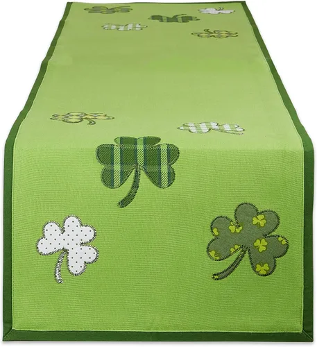 Vista 26 de DII Juego de manteles individuales reversibles de la colección del Día de San Patricio, 13 x 19, herradura de trébol, 4 piezas