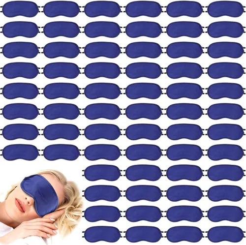 Vista 17 de Tarpop 100 cubrebocas para dormir con correa ajustable para juegos, fiestas, trabajo en equipo, viajes, envuelta individualmente, para mujeres