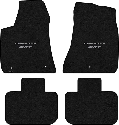 Vista 13 de Lloyd Mats Alfombrillas de piso de ajuste personalizado para Dodge Charger RWD 2011-2023 LogoMat Juego de 2 piezas Carbón 2PC Front Mats Charcoal