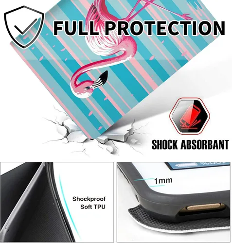 Vista 89 de Funda para tablet Fire 7 (12ª generación, versión 2022), delgada, a prueba de golpes, delgada, de piel sintética, con función de apagado/encendido