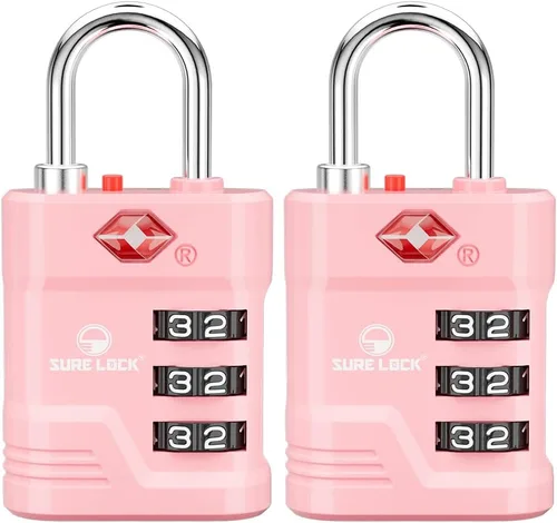 Vista 12 de Cerradura de equipaje aprobada por la TSA SURE LOCK Negro