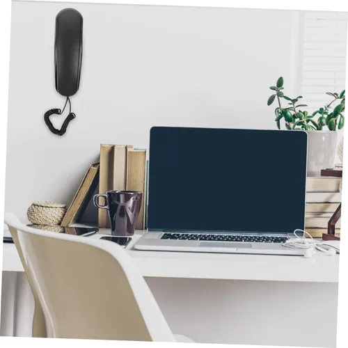 Vista 4 de jojofuny Teléfono Teléfono Fijo Extensión La Llamada Teléfono Pequeño Teléfono Colgante de Pared Teléfono Portátil Teléfono Electrónico