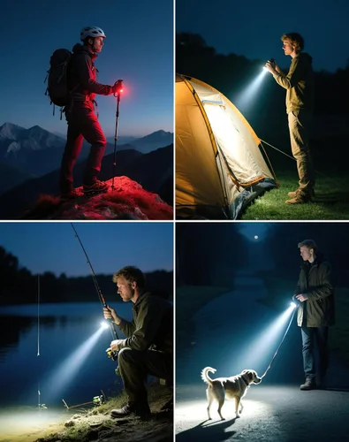 Vista 7 de Linterna EDC recargable, linterna de bolsillo de 3300 lúmenes Mini linternas con carcasa luminosa y magnética: linternas impermeables IPX5
