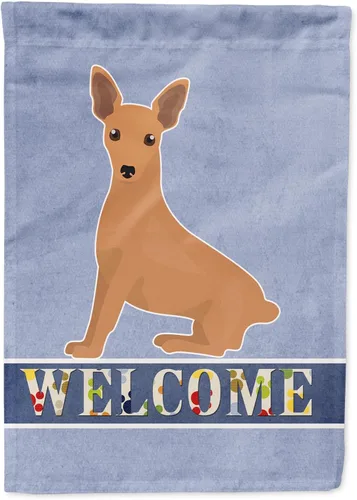 Vista 64 de Caroline's Treasures CK3645GF Bandera de bienvenida de bulldog inglés para jardín, bandera decorativa para patio exterior, obras de arte de patio