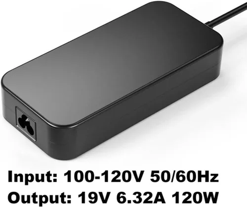 Vista 4 de HNHTKJ Cargador de CA de 120 W apto para portátil Asus Rog GL552VW GL552V GL551J GL551JW, PA-1121-28 19V 6.32A adaptador de corriente alterna fuente
