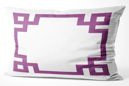 Vista 53 de Funda de almohada rectangular con cremallera en un lado impreso de 12 x 16 pulgadas, color blanco y rosa intenso Rosa fucsia