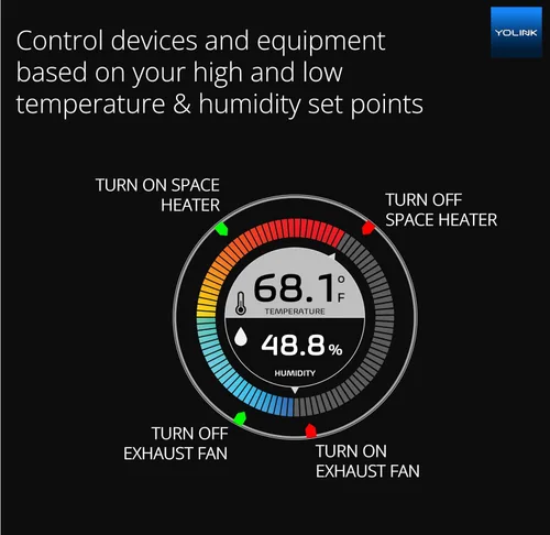 Vista 3 de Sensor de temperatura inalámbrico inteligente y sensor de humedad de amplio rango (-22 a 158 grados) para monitoreo de refrigerador, monitoreo