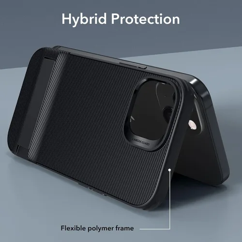 Vista 9 de ESR Funda para iPhone 15 Plus, Funda con Soporte Metálico, 3 Modos de Soporte, Protección contra Caídas de Grado Militar, Compatible con Carga