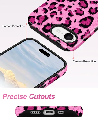 Vista 306 de Jusy Funda compatible con MagSafe con estampado de caparazón de tortuga marrón para iPhone 7/8/SE, cubierta protectora de TPU suave magnética
