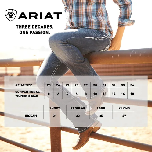 Vista 6 de Ariat FR DuraStretch Jeans entretejidos con corte de bota, jeans cómodos para mujer, Oceanside