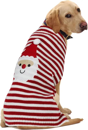 Vista 7 de HAPEE Suéteres Navideños para Perros Grandes, Ropa de Santa Navideña para Perros (P03-Christmas Elk, Large)