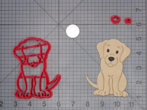 Vista 2 de Labrador Dog Body 266-H998 - Juego de cortadores de galletas