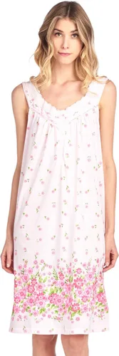 Vista 2 de Casual Nights Camisón sin mangas bordado Pointelle para mujer