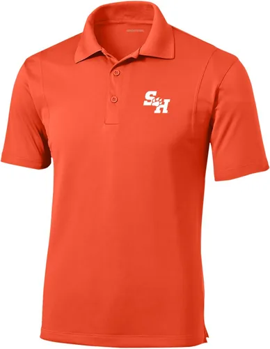 Vista 86 de Polo atlético de micro piqué NCAA para hombre Prime con cuello propio