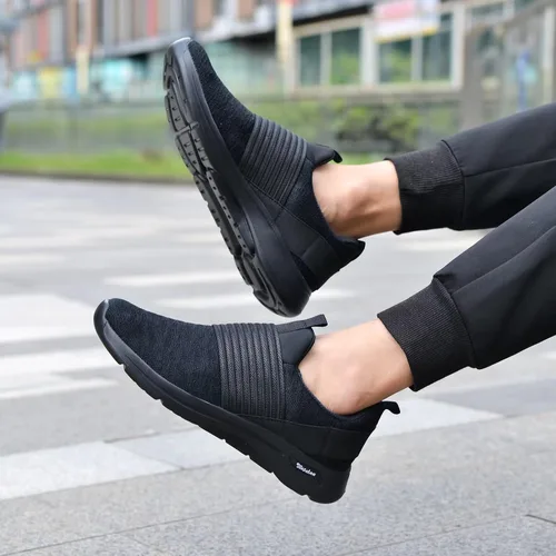 Vista 3 de TIOSEBON Mocasines ligeros sin cordones para hombre, cómodos tenis