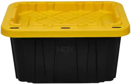 Vista 5 de HDX HDX - Bolsa de almacenamiento de plástico de polipropileno resistente, 27 galones, color negro (paquete de 4)