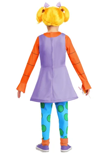Vista 6 de Disfraz para niña de Angelica de Rugrats de Nickelodeon Multicolor