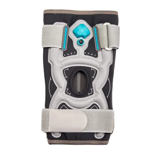 Vista 2 de Rodillera inflable con bomba integrada; rodillera de compresión – Soporte reutilizable con bomba de aire – para alivio del dolor de rodilla