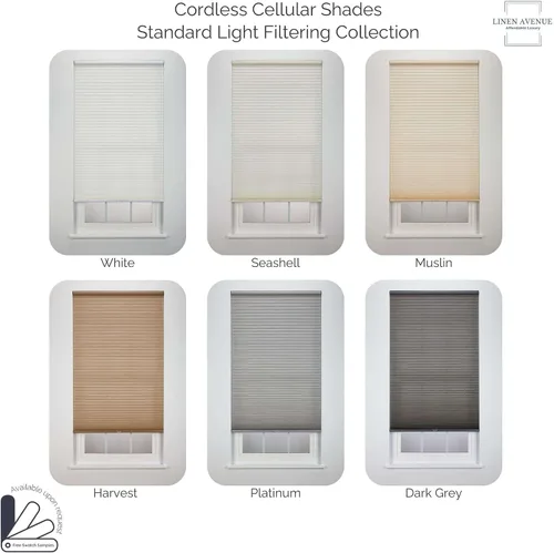 Vista 6 de Linen Avenue Pantalla celular inalámbrica con filtro de luz de 18 1/2 pulgadas de ancho x 66 pulgadas de alto, gris oscuro