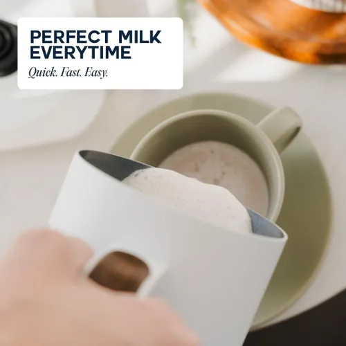 Vista 6 de KORSAIR Espumador de leche eléctrico 4 en 1 para espuma fría y caliente Vaporizador de leche automático y máquina calentadora para latte