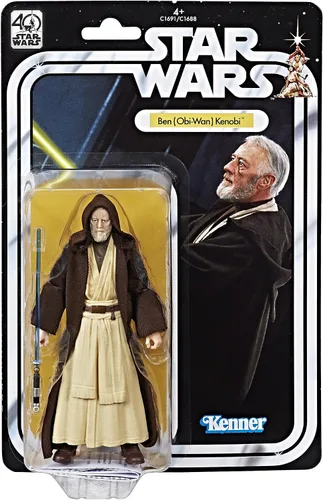 Vista 2 de Star Wars The Black Series 40º aniversario, figura de Ben (Obi-Wan) Kenobi, 6 pulgada