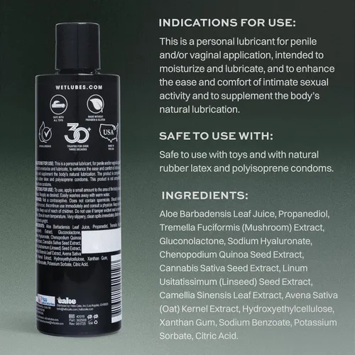 Vista 3 de Lubricante húmedo a base de aloe, hidratante, hipoalergénico y pH