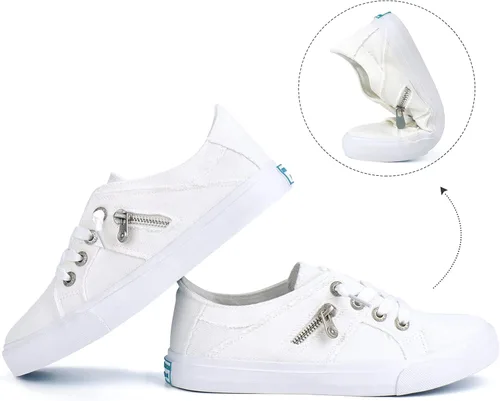 Vista 7 de JENN ARDOR Zapatillas sin cordones para mujer, zapatos antideslizantes, zapatos retro, zapatos casuales, zapatos planos para caminar