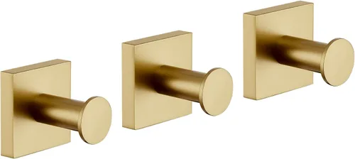 Vista 16 de KOKOSIRI Ganchos para bata, ganchos para toallas de baño, para pared, armario, cocina, toallas colgantes, accesorios de baño, color negro con acero