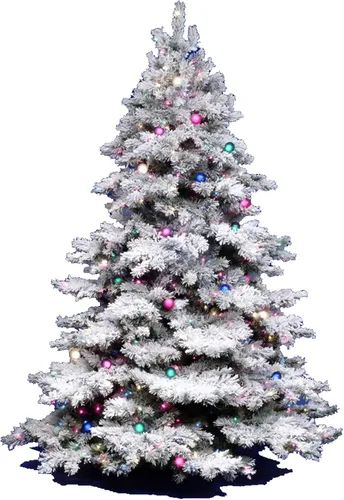 Vista 9 de Vickerman - Árbol de Navidad artificial de pino de Alaska de 36 pulgadas, con efecto nevado. Verde