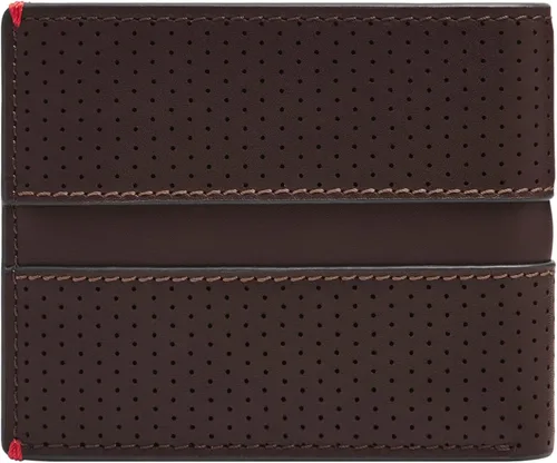 Vista 20 de Fossil Billetera plegable de cuero para hombre con ventana de identificación abatible para hombres