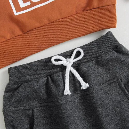 Vista 6 de Conjunto de sudadera de manga larga para bebé niño y niño pequeño