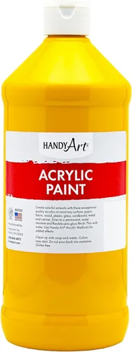 Vista 66 de Handy Art Pintura acrílica, juego de 12 colores, botellas de 16 onzas, acrílico líquido para estudiantes semibrillante, consistencia de flujo