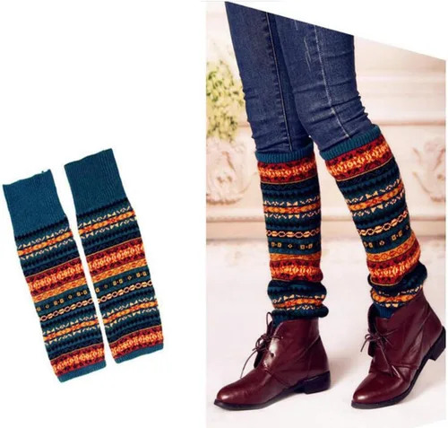 Vista 8 de Calentador de botas de punto de lana para mujer