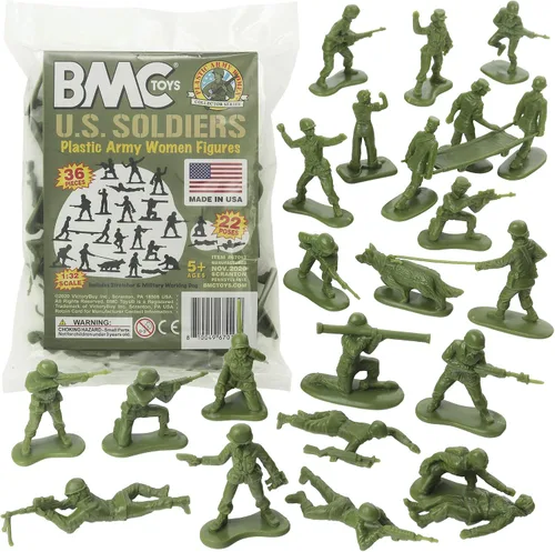 Vista 13 de BMC - Figuras de plástico para mujer, 36 unidades, color azul, fabricadas en Estados Unidos