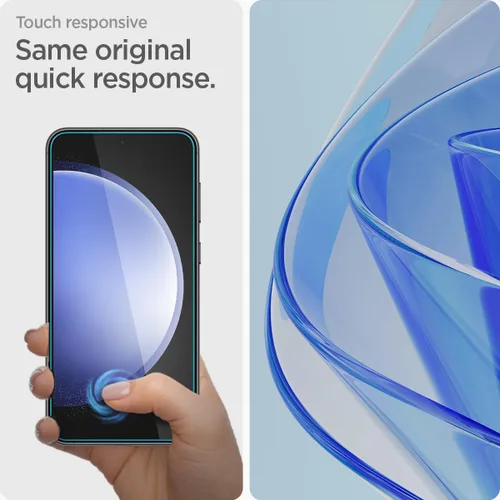 Vista 4 de Spigen Protector de pantalla de vidrio templado [GlasTR AlignMaster] diseñado para Galaxy S23 FE - Paquete de 2