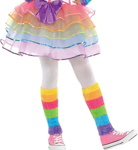Vista 4 de amscan Disfraz de unicornio arco iris, pequeño, 4 a 6, multicolor, 1 juego