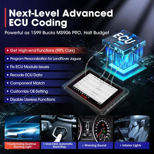 Vista 4 de Escáner Autel MaxiPRO MP900, 2026 más nuevo que MP808BT PRO MP808S MK900 MX900, funciona como MP900BT MS906 PRO MS906 MAX, herramienta de escaneo