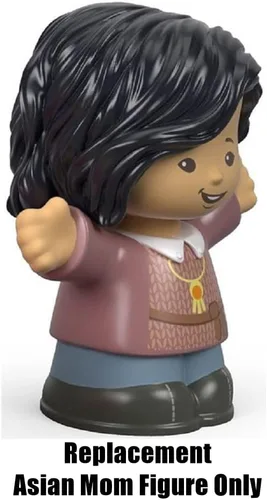 Vista 5 de Pieza de repuesto para la familia Fisher-Price Little People Big Helpers - FTL15 ~ Figura de repuesto de mamá asiática ~ Cabello negro