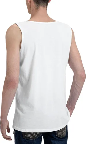 Vista 4 de SKYJUNOJN Hombre Muscle Tank Tops Camiseta Moda Festival de Música sin mangas Camiseta