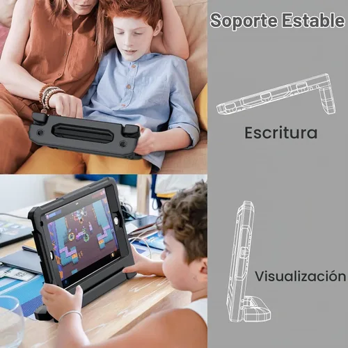 Vista 6 de JETech Funda infantil para iPad mini 5/4/3/2/1, color negro