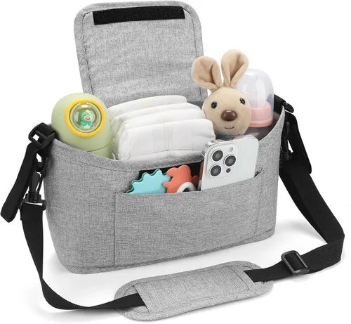 Vista 10 de Accmor Organizador universal para cochecito, organizador de bolsa de cochecito, organizador de cochecito, accesorios para Uppababy, Baby Jogger