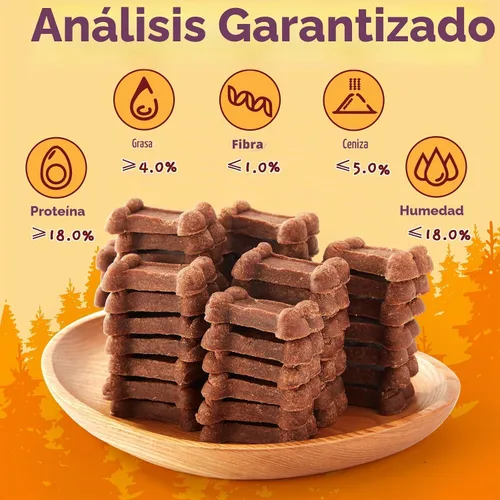 Vista 5 de Jungle Calling - Golosinas suaves para perros mayores de 48 quilates, tiernos carnosos de carne de res de 2 pulgadas, 14.11 onzas Real Beef 1st
