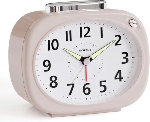 Vista 11 de AYRELY® Reloj despertador analógico de 4,5 "para personas que duermen Verde