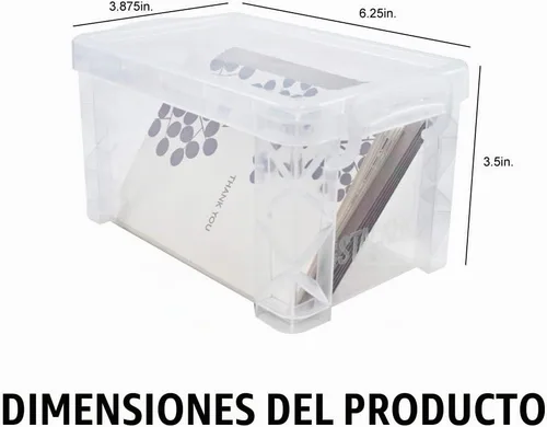 Vista 2 de Advantus Estuche de almacenamiento, tapa hermética y asas para mantener el contenido (40307)