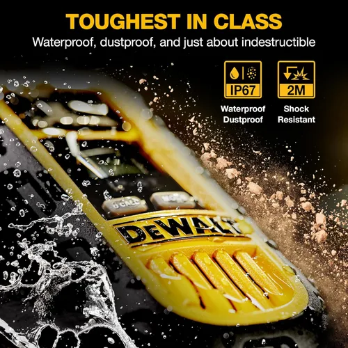 Vista 3 de DEWALT DXFRS300 FRS Walkie Talkies, radio de 2 vías de largo alcance, 1W, IP67 impermeable, paquete de 6 con 6 auriculares, cargador de banda