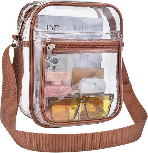 Vista 45 de USPECLARE Clear Bag for Stadium Events Clear Messenger Bag for Men and Women