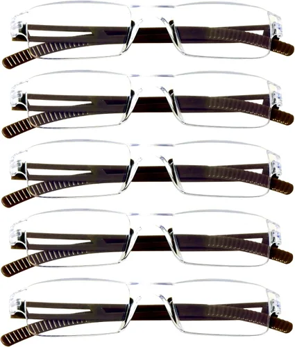 Vista 41 de VisionGlobal 2 pares de anteojos de lectura, anteojos con filtro de luz azul, anteojos de lectura para computadora para mujeres y hombres, marco