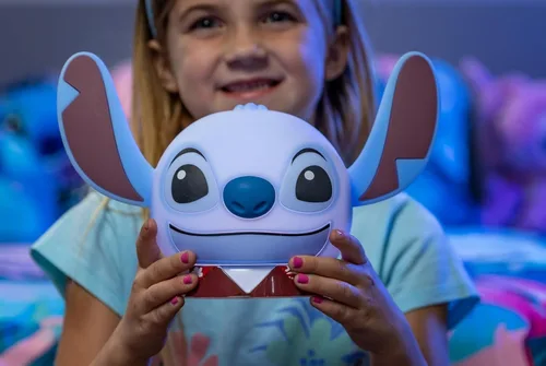 Vista 10 de Disney Wish Squishy Light, luz nocturna para niños, lámpara USB, funciona con pilas, regulable, luz de estrella ideal para dormitorio, sala